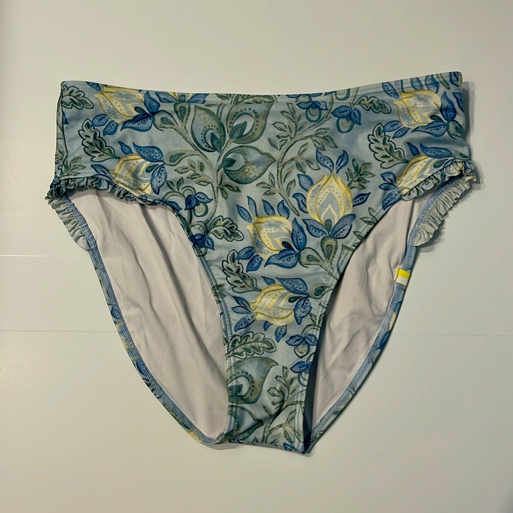 Summersalt The Mini-Ruffle High Leg Mid Rise Bikini Bottom